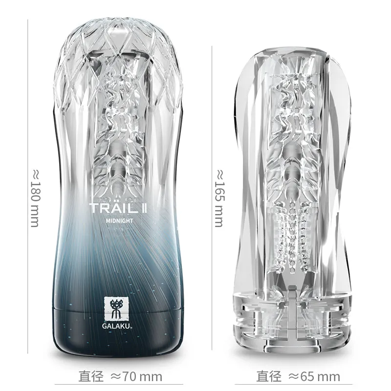 Transparent Endurance Exercise Vacuum Adult Male Masturbator
