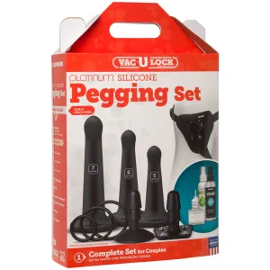 Vac-U-Lock Silicone Pegging Set Black