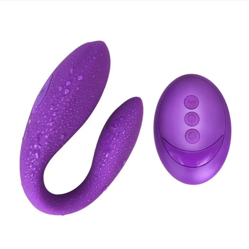 Wearable Wireless Vibrator Dildo G Spot C Shape Silicone Stimulator