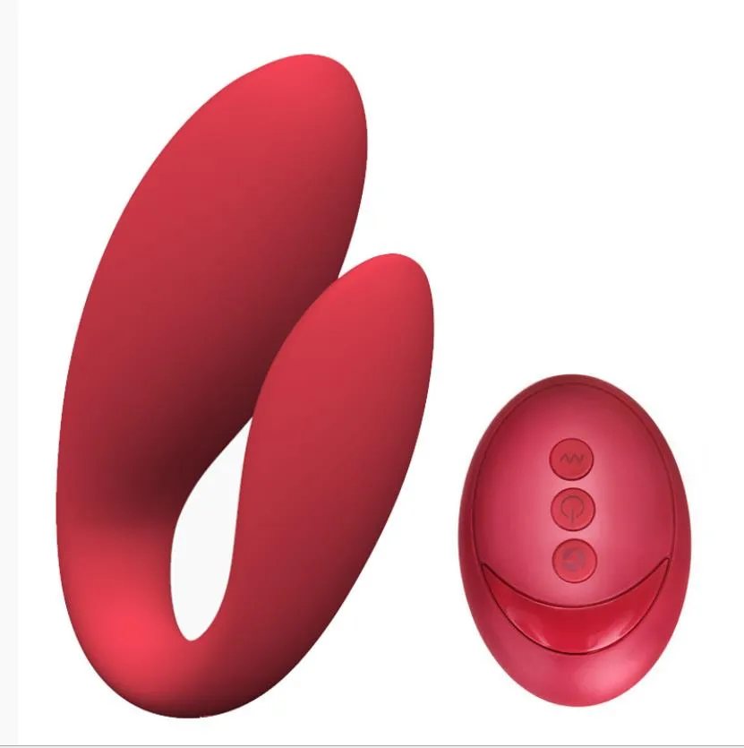 Wearable Wireless Vibrator Dildo G Spot C Shape Silicone Stimulator