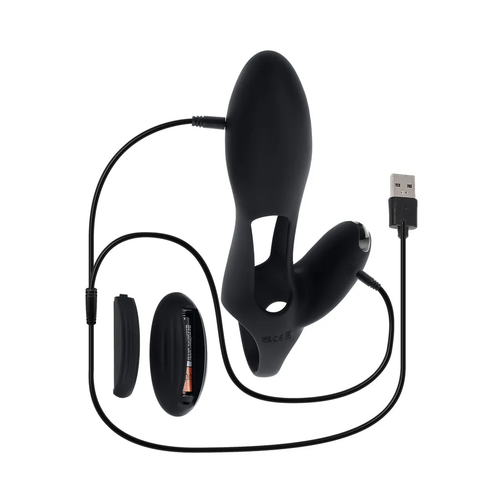Zero Tolerance Nautilus Rechargable Vibrating Sleeve Remote Control Silicone Black